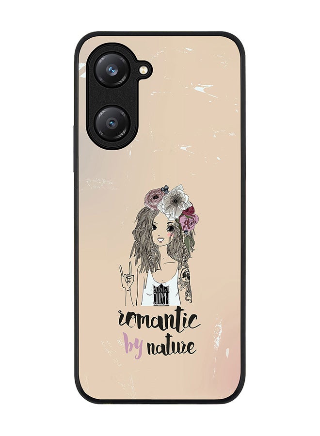 Stylizedd Rugged Black edge case for Vivo Y28s 5G / Vivo Y18 4G /Vivo Y03 4G, Slim fit Soft Case Flexible Anti Drop TPU Gel Thin Cover - Romantic by Nature - Image 1