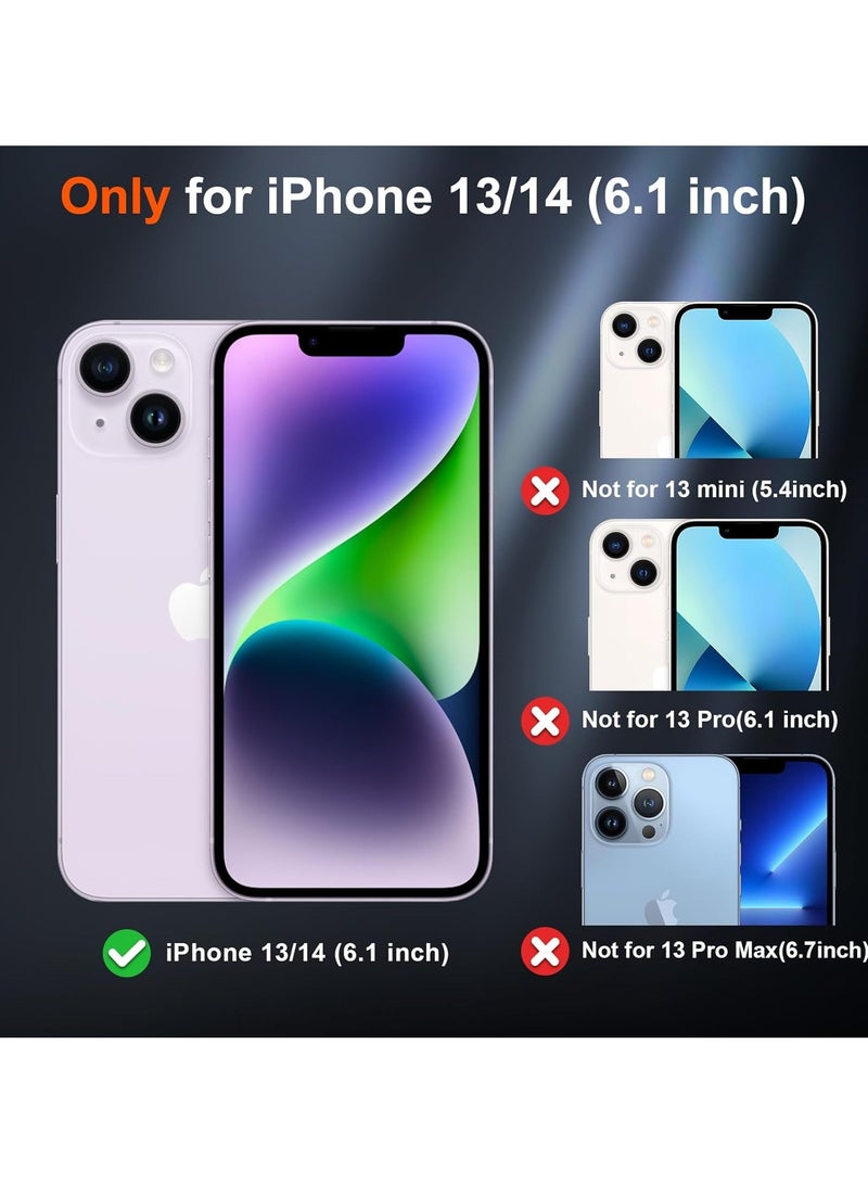 أكاليكس جراب سيليكون متوافق مع iPhone 13 وiPhone 14، سيليكون سائل رفيع، طبقات من المطاط الهلامي الناعم المقاوم للصدمات، جراب حماية للهاتف مع بطانة TPU متوافق مع iPhone 13 وiPhone 14 (أحمر) - Image 2