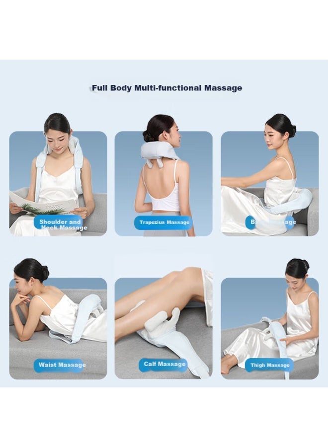 MIAOJIE Miaojie (miaojie) R3mini Cervical Massager Shoulder Neck Massager Shawl Shoulder Neck Massager Shoulder Trapezius Lumbar Back Neck Multi-function Massager Birthday Gift Men And Women Navy Blue  - Image 3