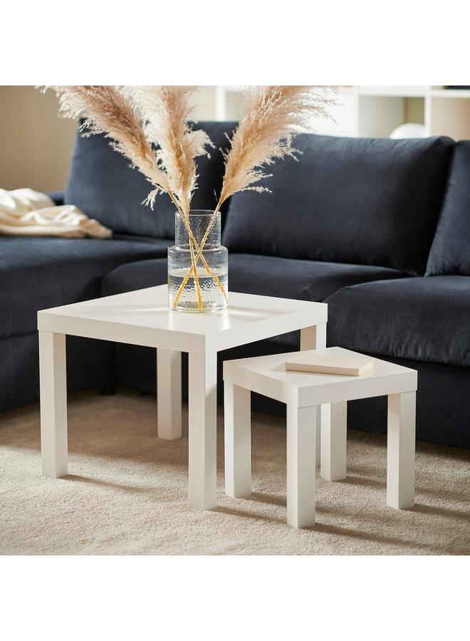 Zaboon Nest of tables, set of 2, white - Image 4