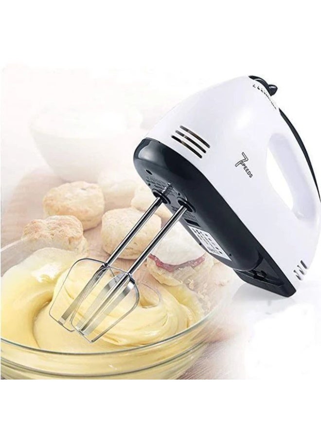 Whip up flawless desserts and batters with the newly upgraded Electric Hand Mixer, designed for premium performance. Featuring a powerful multi-speed motor engineered to handle everything from light meringues to dense doughs, this modern kitchen essential boasts a lightweight ergonomic body and durable stainless steel attachments, delivering the ultimate upgraded and time-saving solution for creative home baking. - Image 2