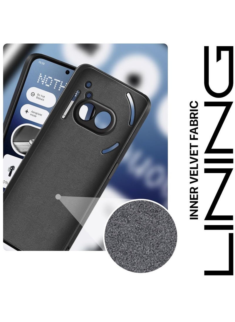Generic Nothing Phone 2A 5G Slim Ultra Soft Silicone Back Cover with Inner Velvet Fabric Lining and Camera Protection Back Case for Nothing Phone 2A  - Image 4