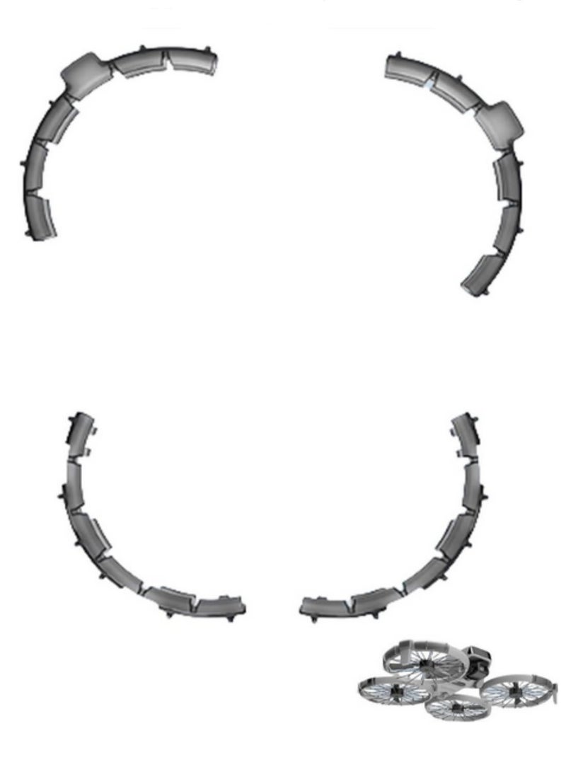 For DJI Flip Drone Anti Collision TPU Propeller Bumper Protection Rings Guard Frame Blade Safety Enhanced Toughness Precise Fit Durable Accessories - Image 1