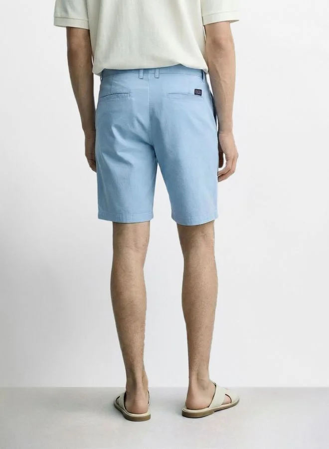 ذا انديان كراج كو Men Slim Fit Solid Without Pocket Mid-Rise Shorts
