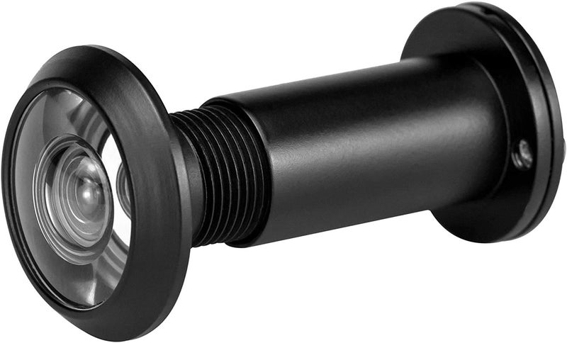 Earl Diamond - Peep Holes for Door, Solid Brass 200-Degree Door Viewer Peephole with Heavy Duty Rotating Privacy Cover for1-3/8" to 2-1/6" Doors Doors for Home Office Hotel, Black - Image 4