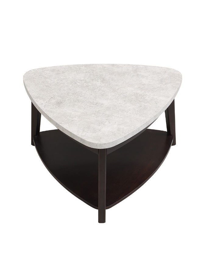DANUBE HOME Somer Coffee Table Multifunctional Living Room Table Space Saving Center Table Modern Design Furniture For Home Living Room L83xW80xH45cm - Grey / Walnut  - Image 2
