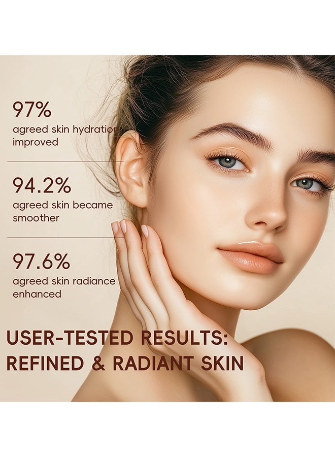Laikou Korean Rice Skincare Set, 5PCS Hydrating Rice Face Care Kit Gift Set with Cleanser, Toner, Serum, Cream & Eye Cream, Brightening Rice Extract Skin Care Set Glass Skin Facial Kit - Image 3