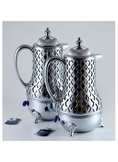 Homemaker Elegant 2-Piece Silver Tea & Coffee Flask Set – Durable, Stain-Resistant, Easy-Pour Design | Premium Craftsmanship | Made in Turkey  - Image 2