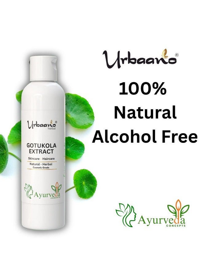 Urbaano herbal Gotukola Liquid Extract Natural Ingredient water soluble for making DIY Skin & Hair Care Products Soap, Serum, Lotion, Toner - 200ml - Image 2