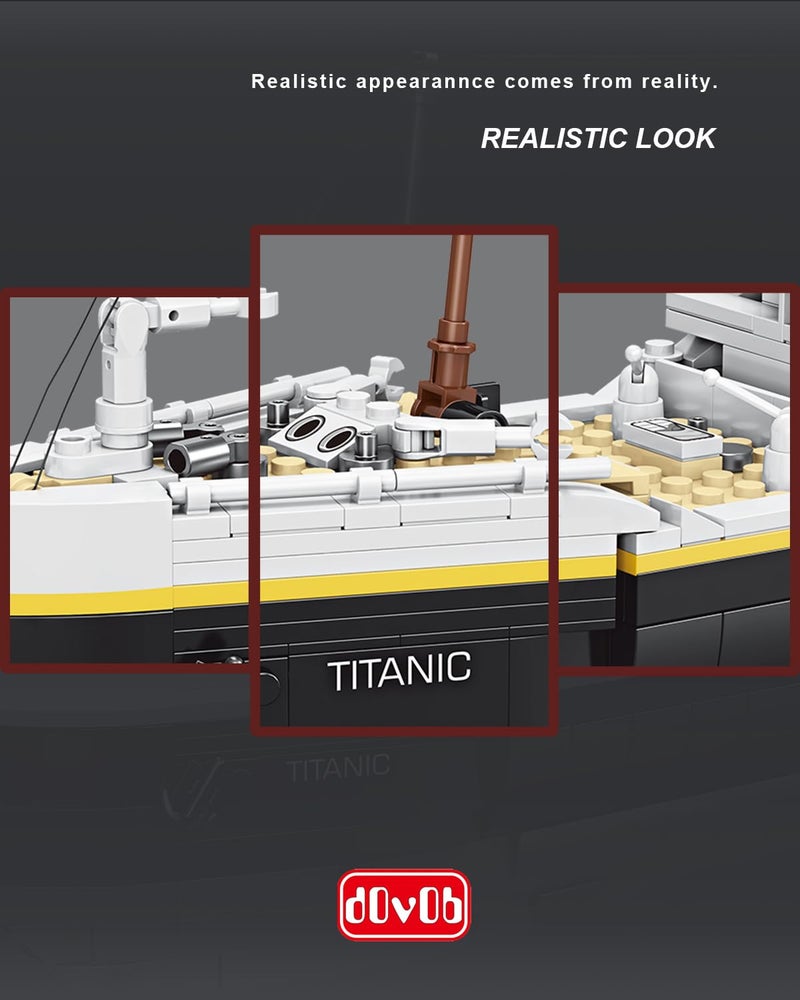 dOvOb Titanic Model Building Blocks Set, 2022 Pieces Bricks, Compatible with Major Brands - Image 5