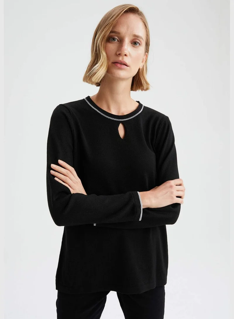 DeFacto Regular Fit Printed Knitwear Jumper