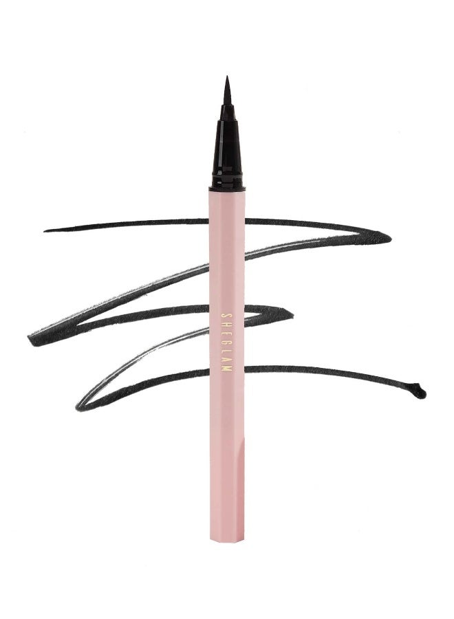 SHEGLAM Eternal Beauty Liquid Eyeliner- black - Image 5