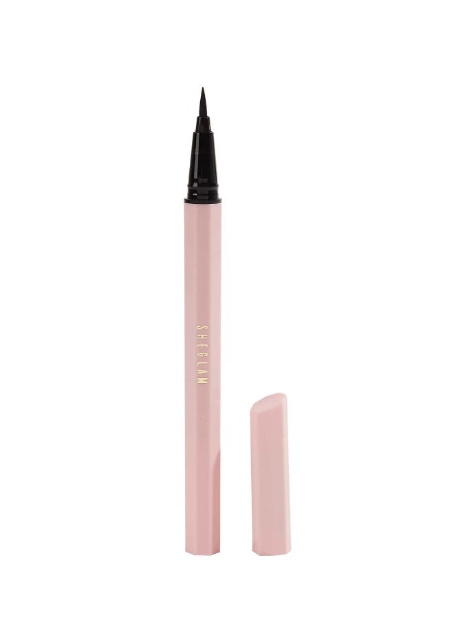 SHEGLAM Eternal Beauty Liquid Eyeliner- black - Image 4