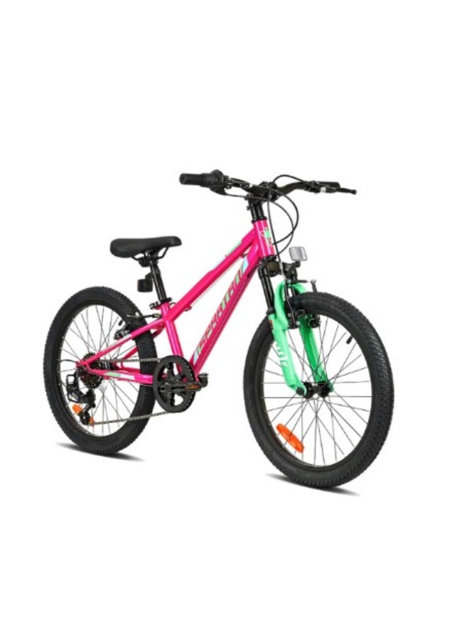 Spartan 20" Spitfire Kids Mountain Bike | Front Suspension, 6-Speed Shimano Gears, Steel Frame, Adjustable Saddle | MTB for Boys Ages 6 to 9 | Design with Knobby Tires & Sporty Styling | SP-3280 - Image 1