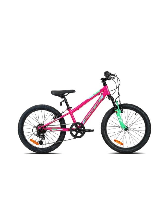 Spartan 20" Spitfire Kids Mountain Bike | Front Suspension, 6-Speed Shimano Gears, Steel Frame, Adjustable Saddle | MTB for Boys Ages 6 to 9 | Design with Knobby Tires & Sporty Styling | SP-3280 - Image 2