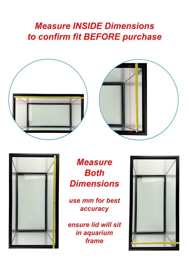 H2Pro Glass Canopy Aquarium Lid for Fresh & Saltwater Fish Tanks (30GT for Aqueon & Marineland 20 Long Aquariums) - Image 4