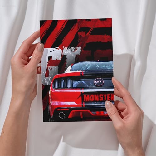 Posters Inc A4 Super Cars Posters Pack of 6 | Sports Car Wall Decor for Bedroom, Living Room, Office | Room Decoration Items for Car Lovers & Motorsport Enthusiasts | Aesthetic Wallpaper Stickers with Glue Dots - Image 5