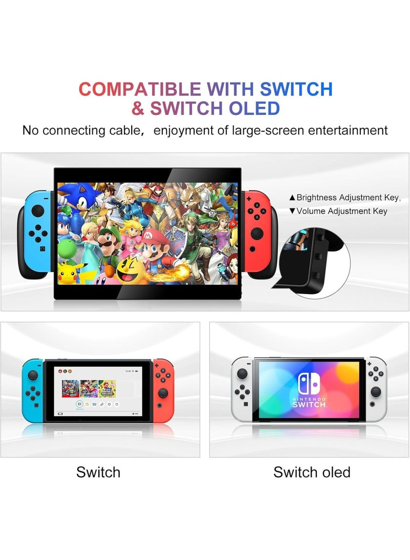 SYOSI 10.1‘’ Portable Monitor for Switch, 1080P Gaming Monitor IPS Screen with USB Type-C, Game Mode, Travel Monitor for Switch  - Image 3