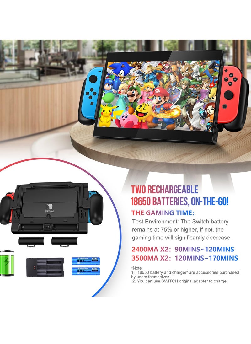 KASTWAVE 10.1‘’ Portable Monitor for Switch, 1080P Portable Gaming Monitor IPS Screen with USB Type-C, Game Mode, Travel Monitor for Switch(not Included)  - Image 4