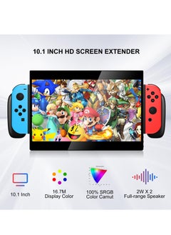KASTWAVE 10.1‘’ Portable Monitor for Switch, 1080P Portable Gaming Monitor IPS Screen with USB Type-C, Game Mode, Travel Monitor for Switch(not Included)  - Image 2