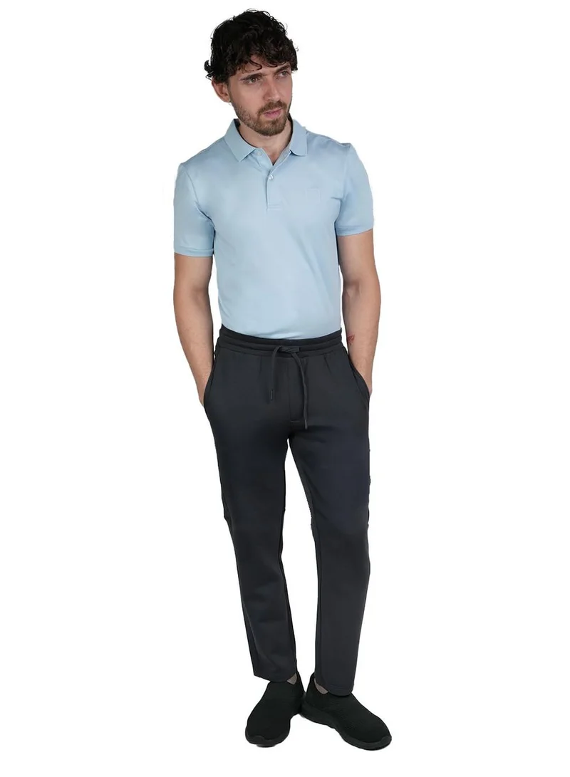 GIORDANO Men's Slim Fit Mid-Rise Interlock Jogger Pants