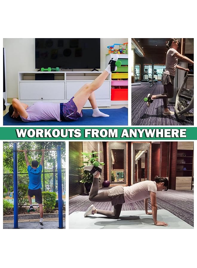 Excefore Dumbbell Attachment for Feet Adjustable Foot Weights Ankle Straps Tibialis Trainer Leg Curl Kickbacks Leg Extensions Booty Workouts for Women and Men Leg Extensions (Dumbbells Not Included) - Image 5