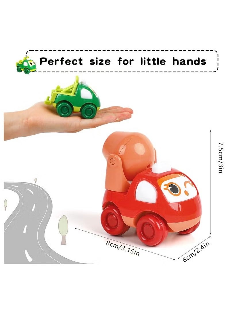 Set of Four Cute Engineering Team for Kids Inertia Car Boy Toys, Baby 1 to 3 Years Old Pull Back Engineering Car, Puzzle Boy and Girl for Baby - Image 3