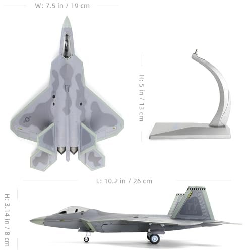 NUOTIE 1/72 F-22 Raptor Model Diecast Airplane Fighter Model for Collections and Gift (TY 325 FW) - Image 2