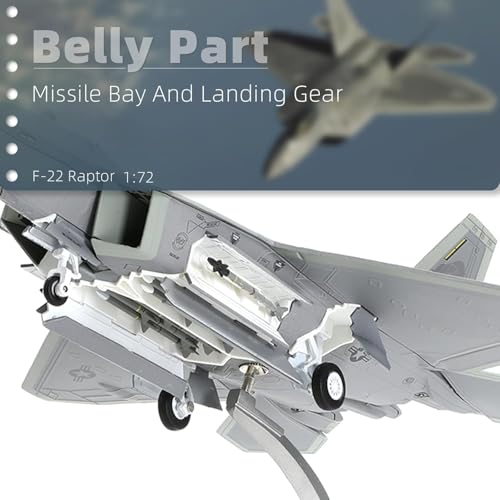 NUOTIE 1/72 F-22 Raptor Model Diecast Airplane Fighter Model for Collections and Gift (TY 325 FW) - Image 5