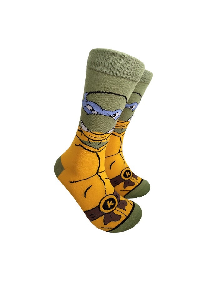 Cartoon Anime & Movie Crew Socks, Streetwear Style Trendy Skateboard Socks for Men & Women(5P) - Image 2
