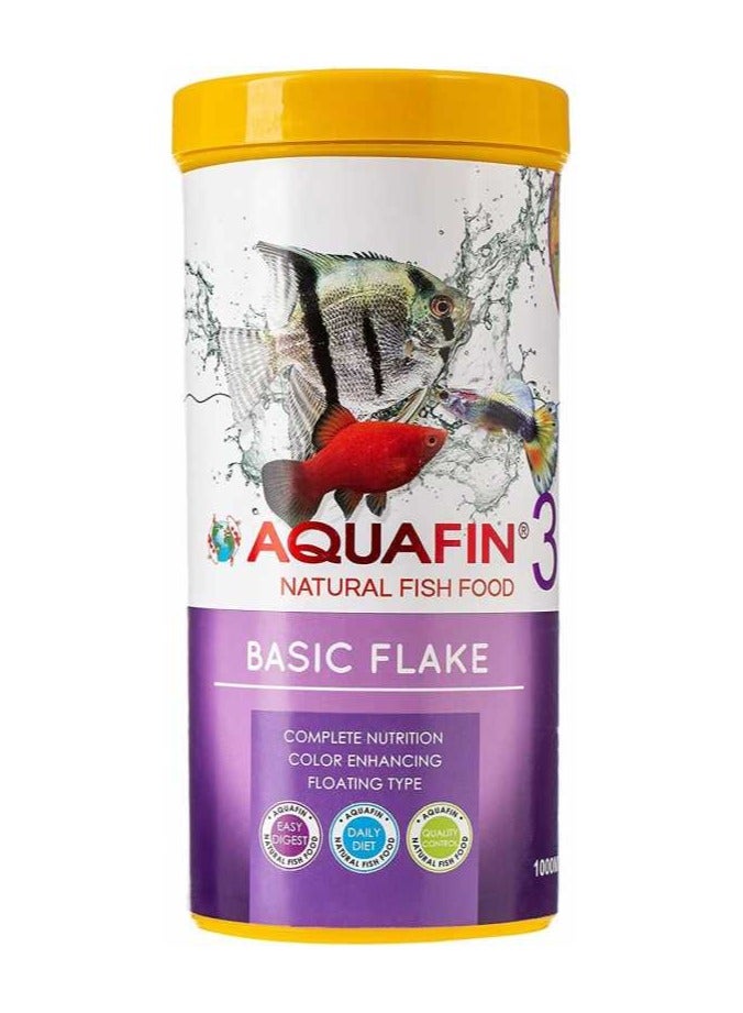 KW Zone Aquafin Basic Flake [الحجم - 1000 مل]