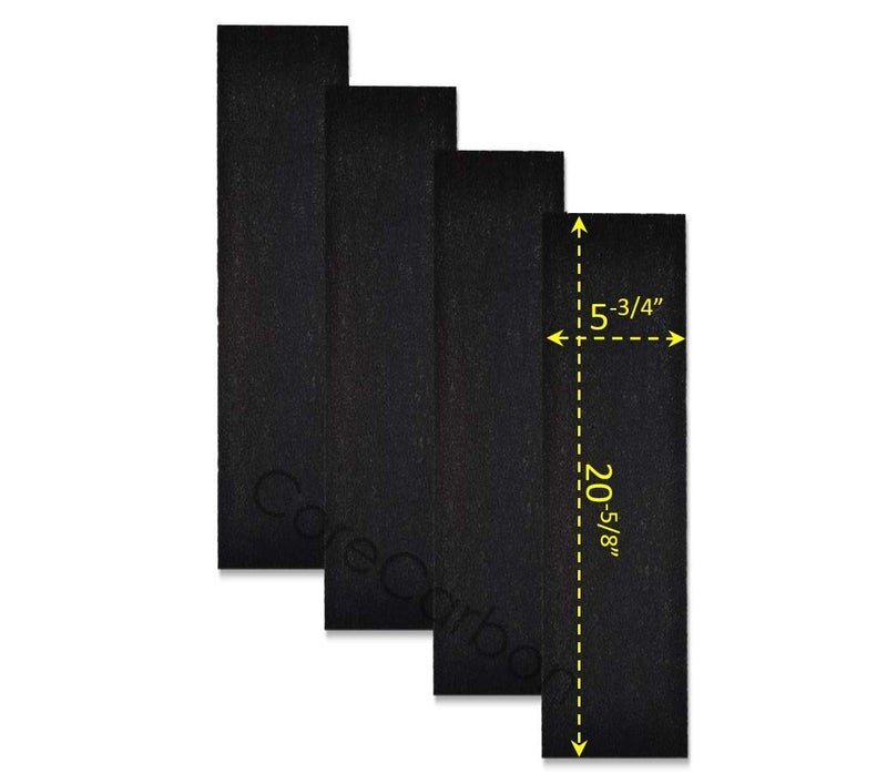 CoreCarbon 4Pack Exact Fitment PreFilter Designed to Fit Honeywell Air Genius 3 4 5 6 Purifier  Models HFD300 HFD310 HFD314 HFD320 HD320 HFD323CV1 HFD323TGT HFD324 HFD360B
