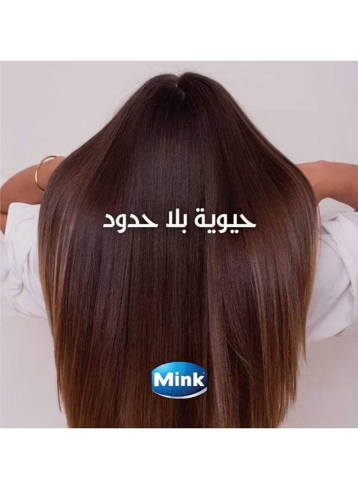 منك مينك جل استحمام وشامبو برائحه الورد 1400 مل + لوفه متعدده الالوان - Image 3