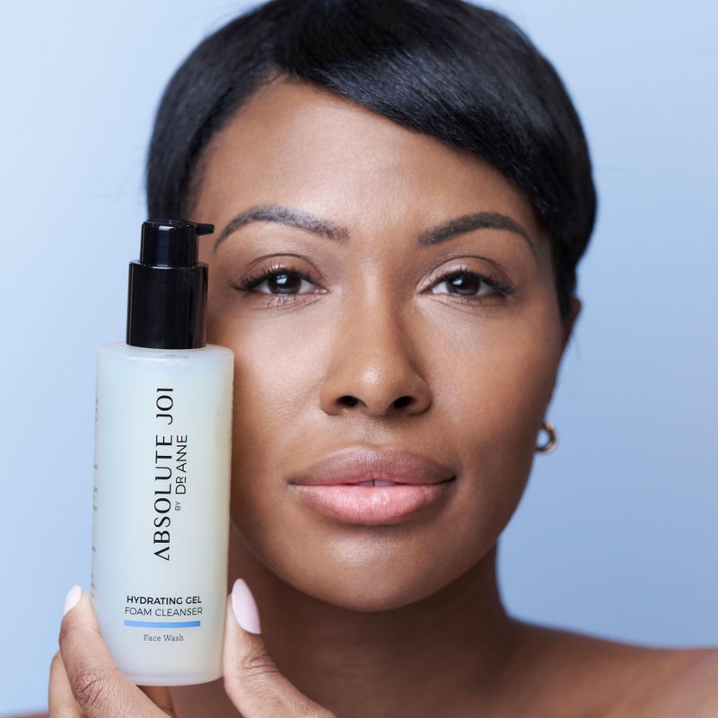 AbsoluteJOI Gentle Foaming Hydrating Facial Cleanser with Glycerin. Soap-Free Face Wash, pH-Balanced and Fragrance Free for All Skin Types. 200ml Bottle - Image 2