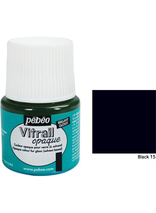 Pebeo Vitrail Glass Paint 45Ml - 15 Black 