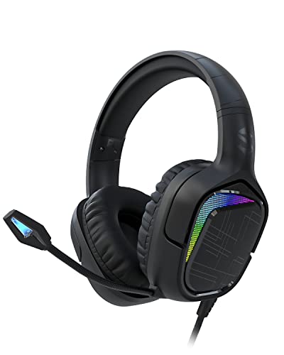 Black Shark Gaming Headset for PC, PS4, PS5, Xbox, Switch, All-in-1 Gaming Headphones with Ultra-Clear Bendable Mic, 50mm Dynamic Drivers, Noise Isolation Ear Cushions, in-line Controls - Goblin X1 - Image 1