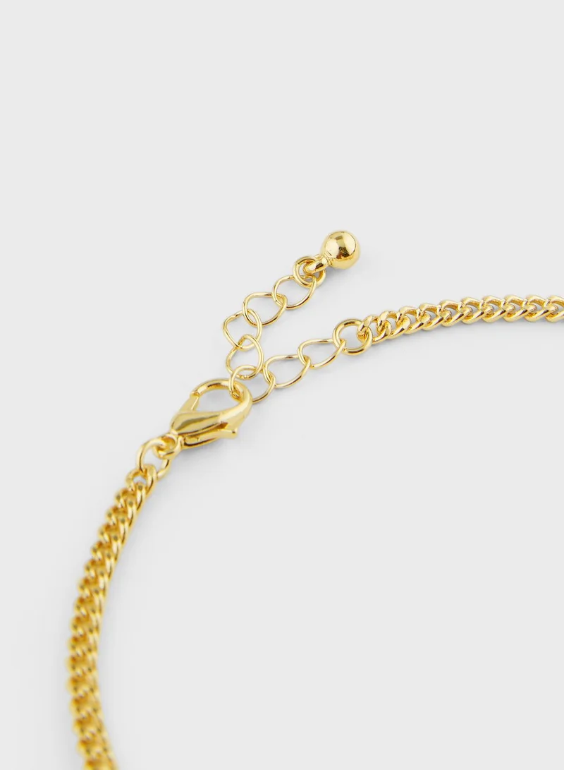 جينجر 2 Pack Heart  Detail Anklet