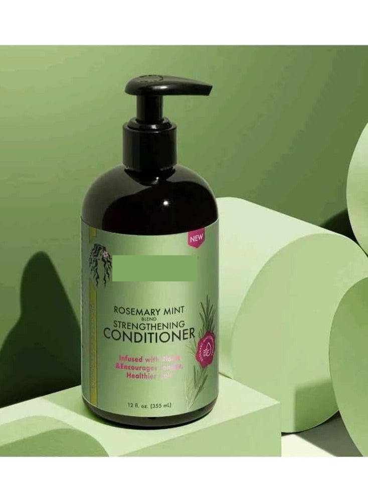 DubaiGallery Rosemary Mint Strengthening Trio Set - Shampoo, Conditioner, Hair Mask - Infused With Biotin, Cleanses And Helps Strengthen Weak And Brittle Hair 1050ml - Image 3