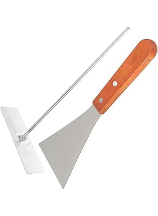 Stainless Steel Crepe Pancake Maker Kit With Spreader Shovel Essential Bakery Supplies - Image 1