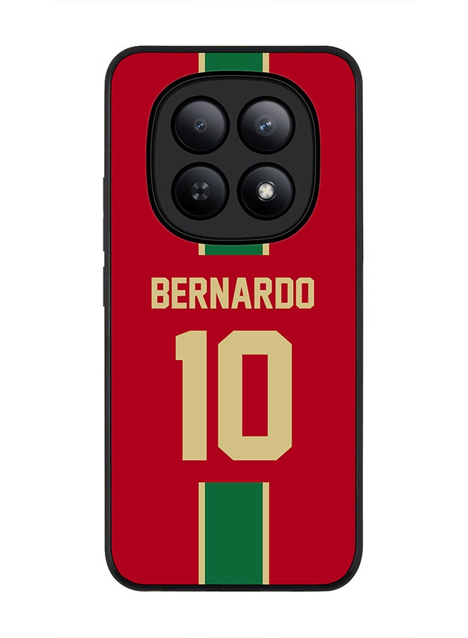 For Xiaomi Redmi Note 15 5G / Poco M8 Case,Slim fit Camera Protection, Shockproof Thin Phone cover  - Football - Portugal,  Bernardo