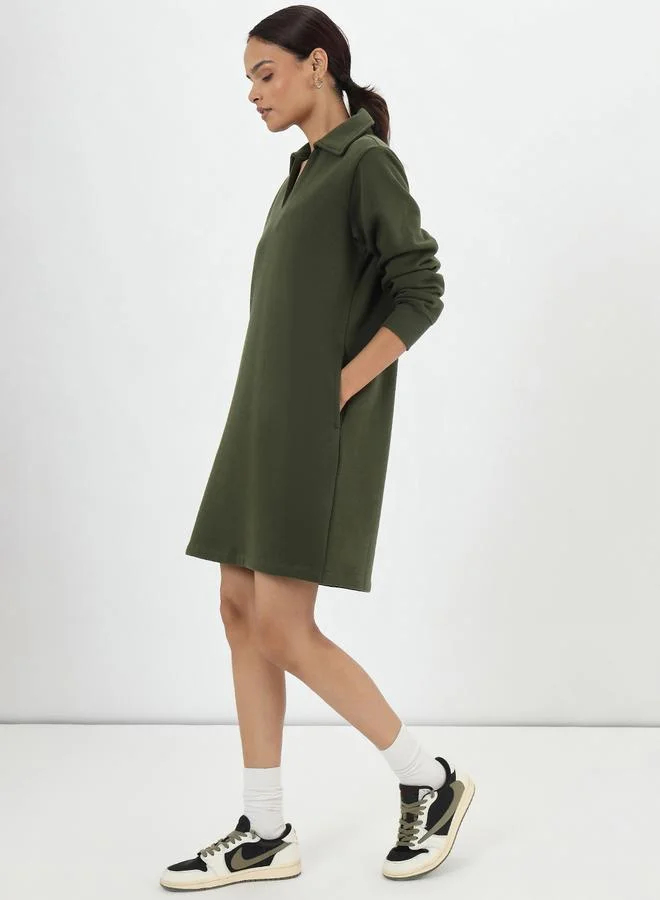 فيميلا فستان قميص ميني من الفليس