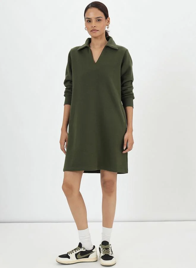 فيميلا فستان قميص ميني من الفليس