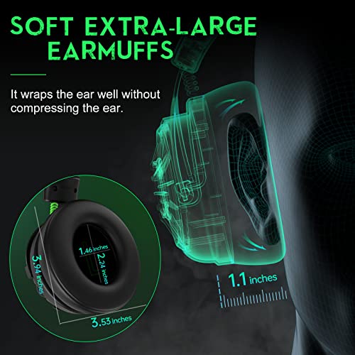 EKSA StarEngine Wired Gaming Headset 7.1 Surround Sound, Detachable ENC Noise Cancelling Microphone, Dual Chamber Drivers, Game/Music Mode, Over-Ear Headphones for PC, PS4, PS5, Xbox One, Switch - Image 2