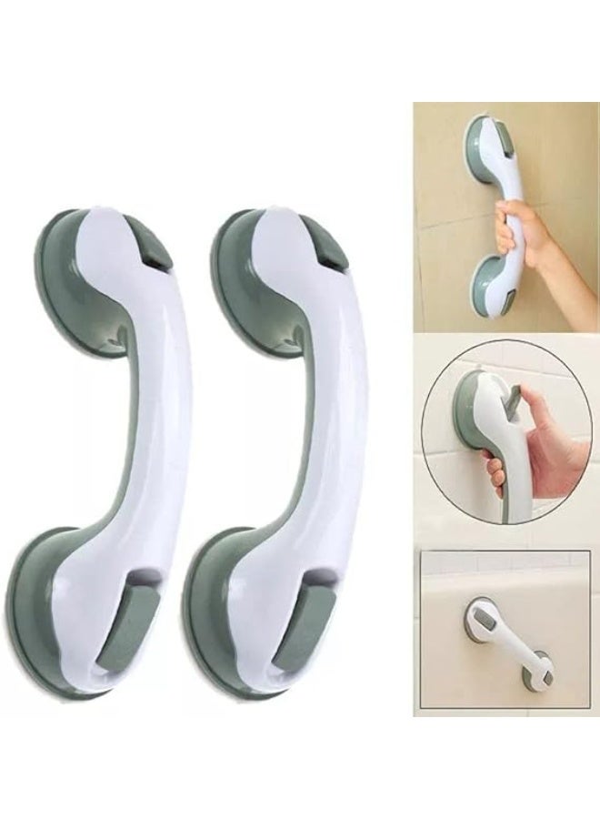 Pack of 2 Suction Grab Bars for Shower and Bathtub, Portable Bathroom Support Handles, Easy Installation Grip Rails for Daily Mobility Assistance - Image 4