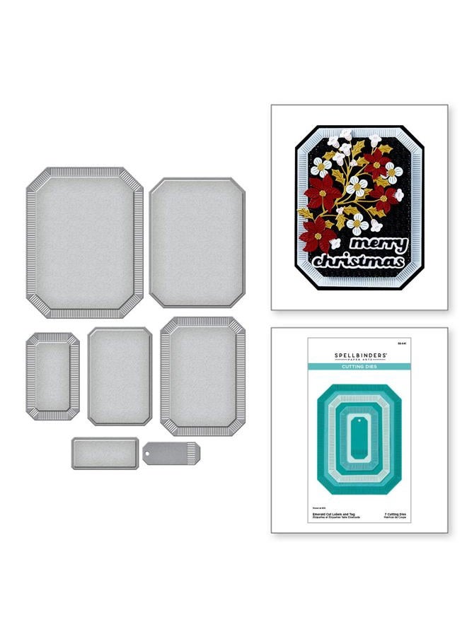 Spellbinders Emerald Cut Labels and Tag Etched Dies, Metal - Image 2