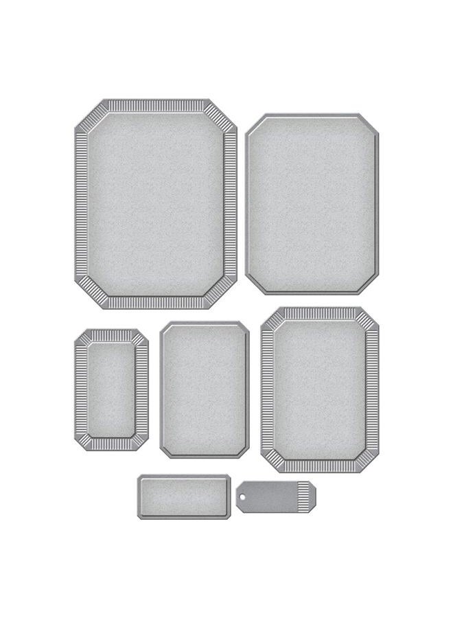 Spellbinders Emerald Cut Labels and Tag Etched Dies, Metal - Image 5