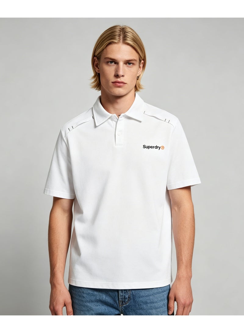 سوبر دراي Superdry Polo shirt men and women summer heavy cotton loose couple casual short sleeves. - Image 1