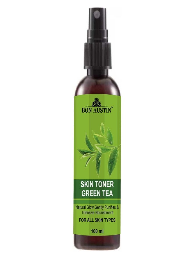 Bon Austin Green Tea Face Toner for Radiant Glow Skin Toner with Vitamin C/Pore Tightening Toner for Men & Women Pack of 1 of 100 ML - Image 1