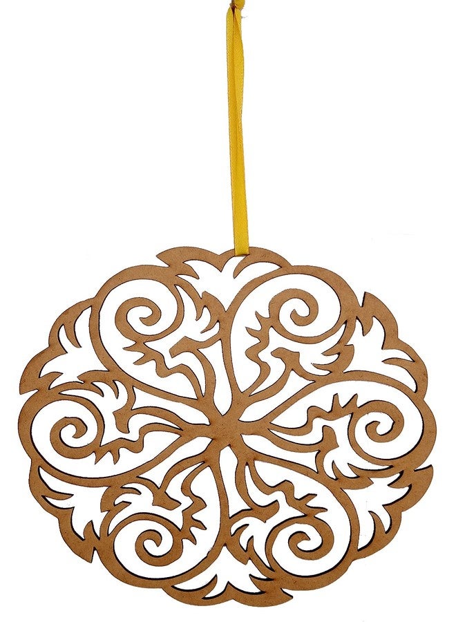 Purpledip Wooden Laser Cut Wall Hanging: Mandala Art, Unfinished (12388) - Image 3