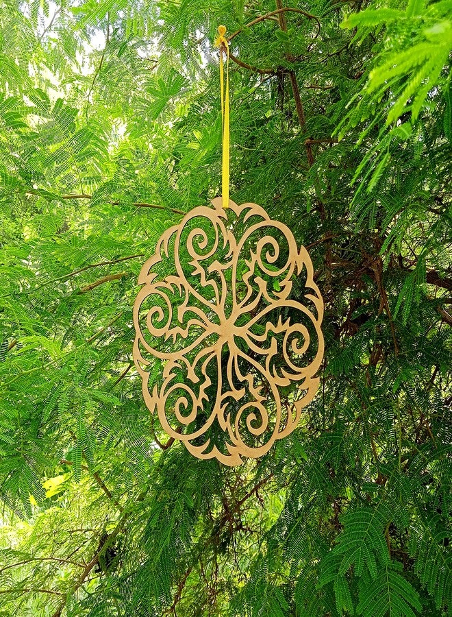 Purpledip Wooden Laser Cut Wall Hanging: Mandala Art, Unfinished (12388) - Image 5